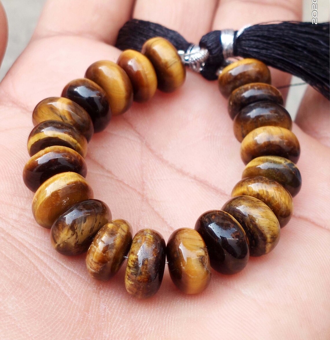 Yellow tiger eye beads Clearance