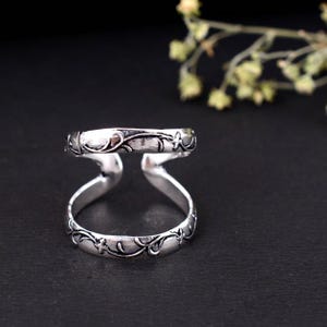 Arthritis Splint Rings - Silver Swan Neck for PIP ,DIP Joint pain relife ,Simple Rings