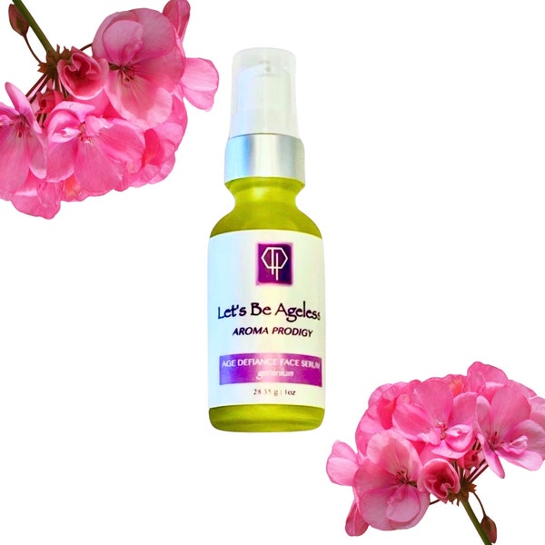 Aroma Prodigy - botanical face serum • geranium aromatherapy - hydrating oil • anti wrinkle serum - rosehip + pomegranate + prickly pear