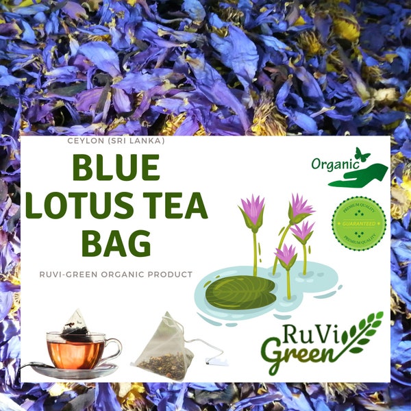 Bio Blauer Lotus Teebeutel Nymphaea caerulea Ganze Blüten Teebeutel Lucid Dreaming Tea