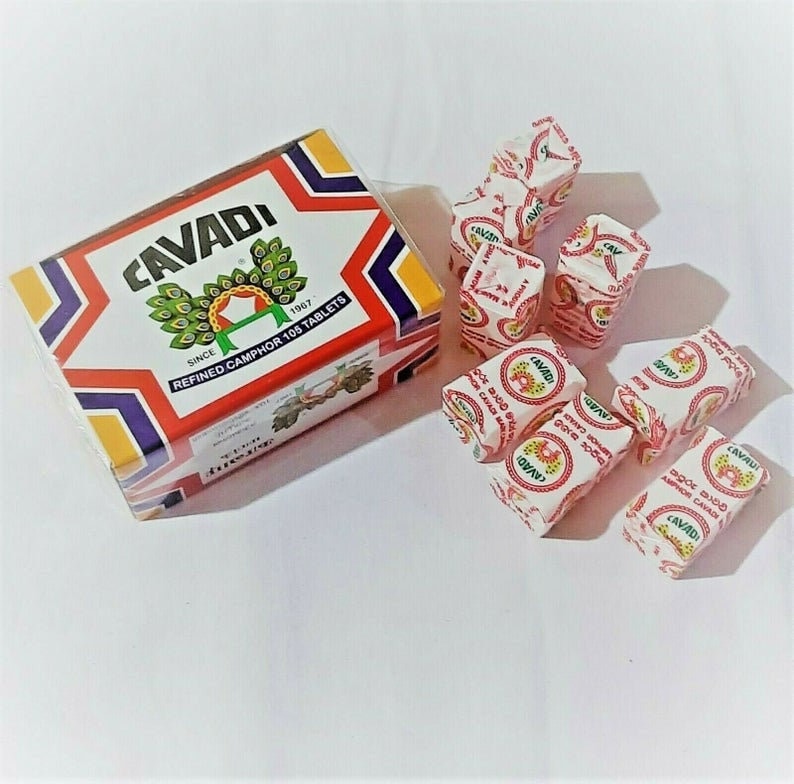 Camphor Tablet Cavadi Refined Camphor 105 Tablets Flammable - Etsy