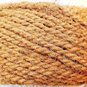 Corde en fibre de coco Coco Corde en fibre de coco naturelle Corde en fibre de coco bio Décorations de mariage Beach House en fibre de coco 5 à 20 mètres