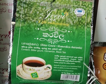 Bitter Melon 10 Tea bags ,100% Natural Herbal Supplement,Delicious Tropical Laxative Tea