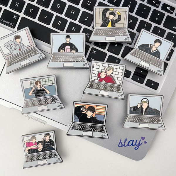 Stray Kids VLIVE Series Enamel Pins