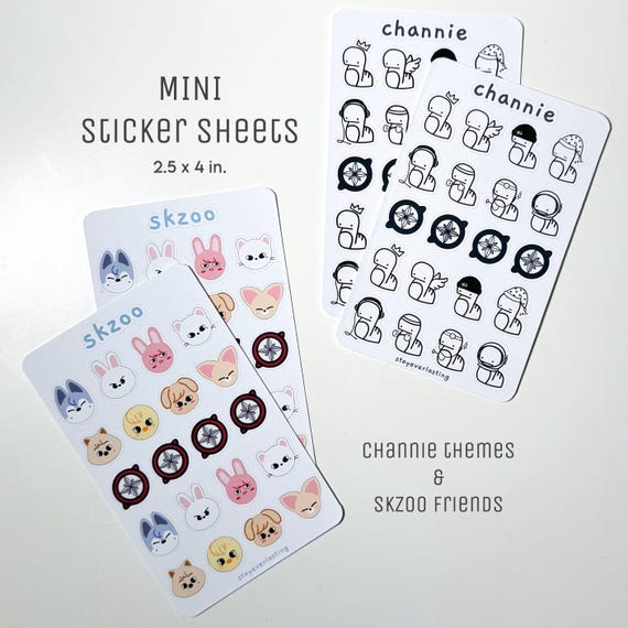 ᴍɪɴɪ Stray Kids Sticker Sheets