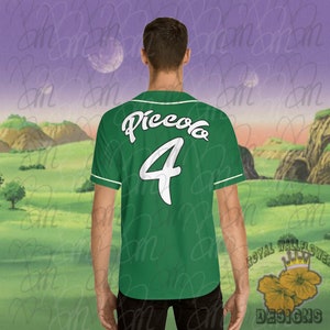 Piccolo Baseball shirt - Moisture Wicking Men&#39;s Baseball Jersey (AOP) Dragon Ball Baseball Inspired