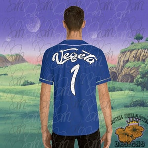 Vegeta Baseball Shirt - Moisture Wicking Men&#39;s Baseball Jersey (AOP) Dragon Ball Baseball Inspired
