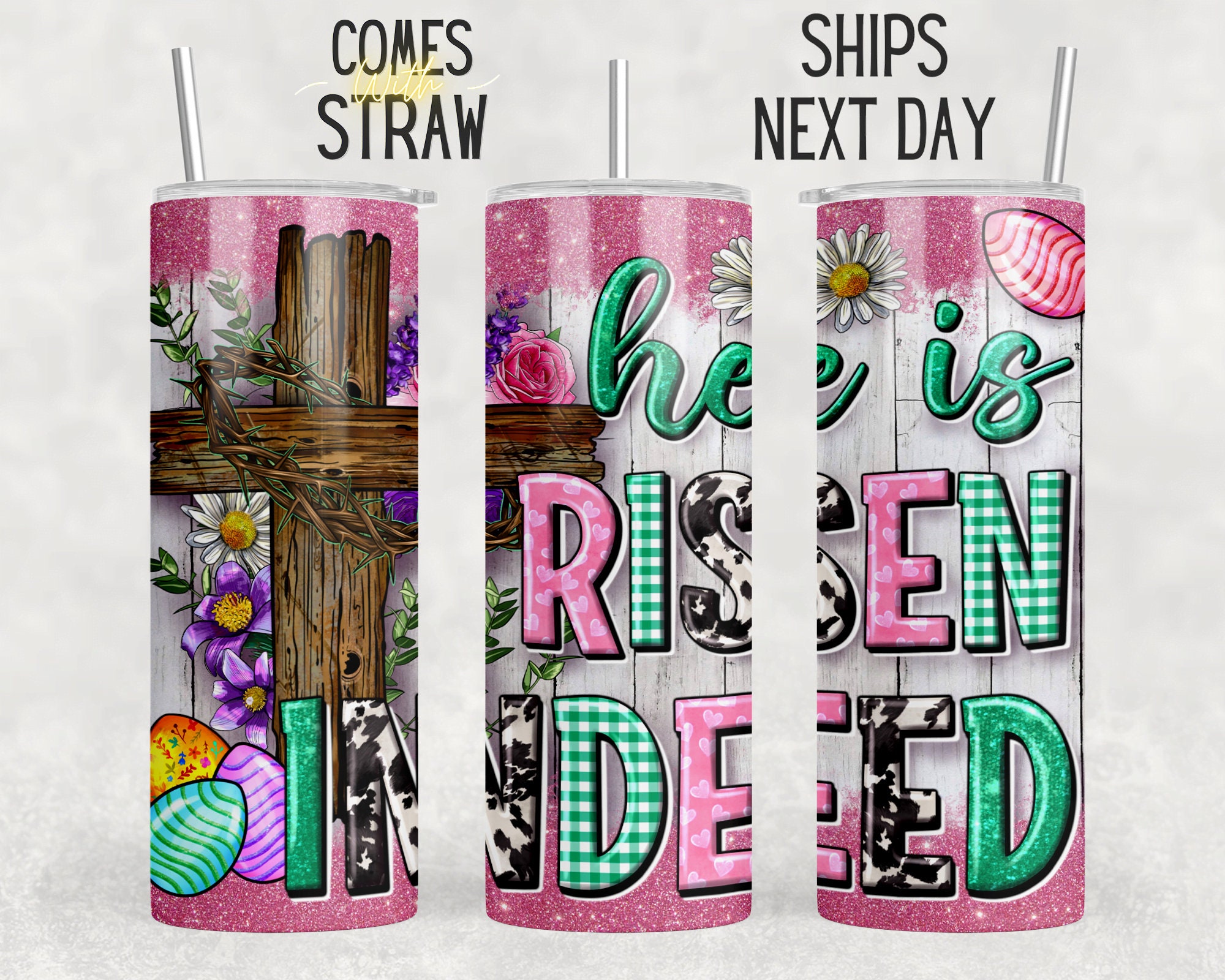 Stripe Easter Tumbler – Custom Petes