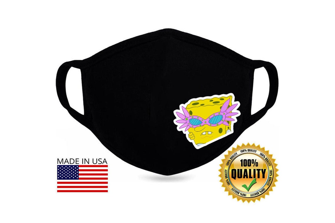 Shady Spongebob Mask Cartoon Mask Nostalgia Mask Old School Etsy