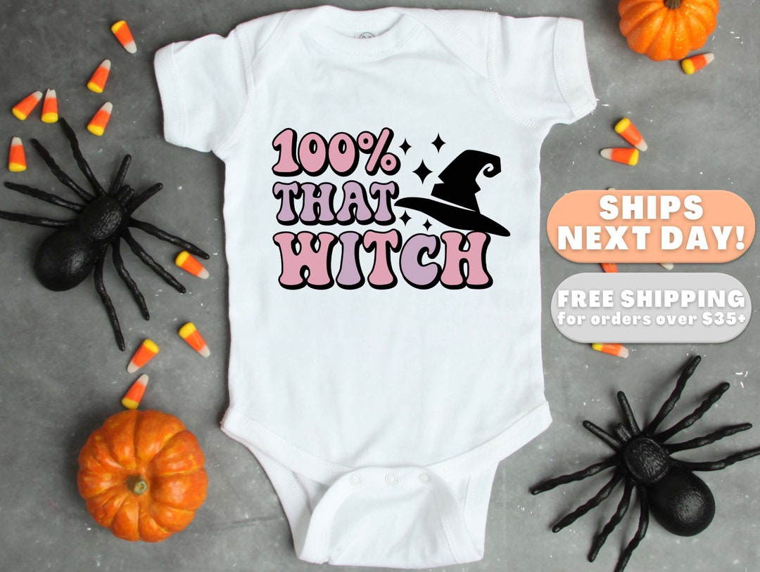 100 That's Witch Onesie® Halloween Baby Onesie® Happy Etsy