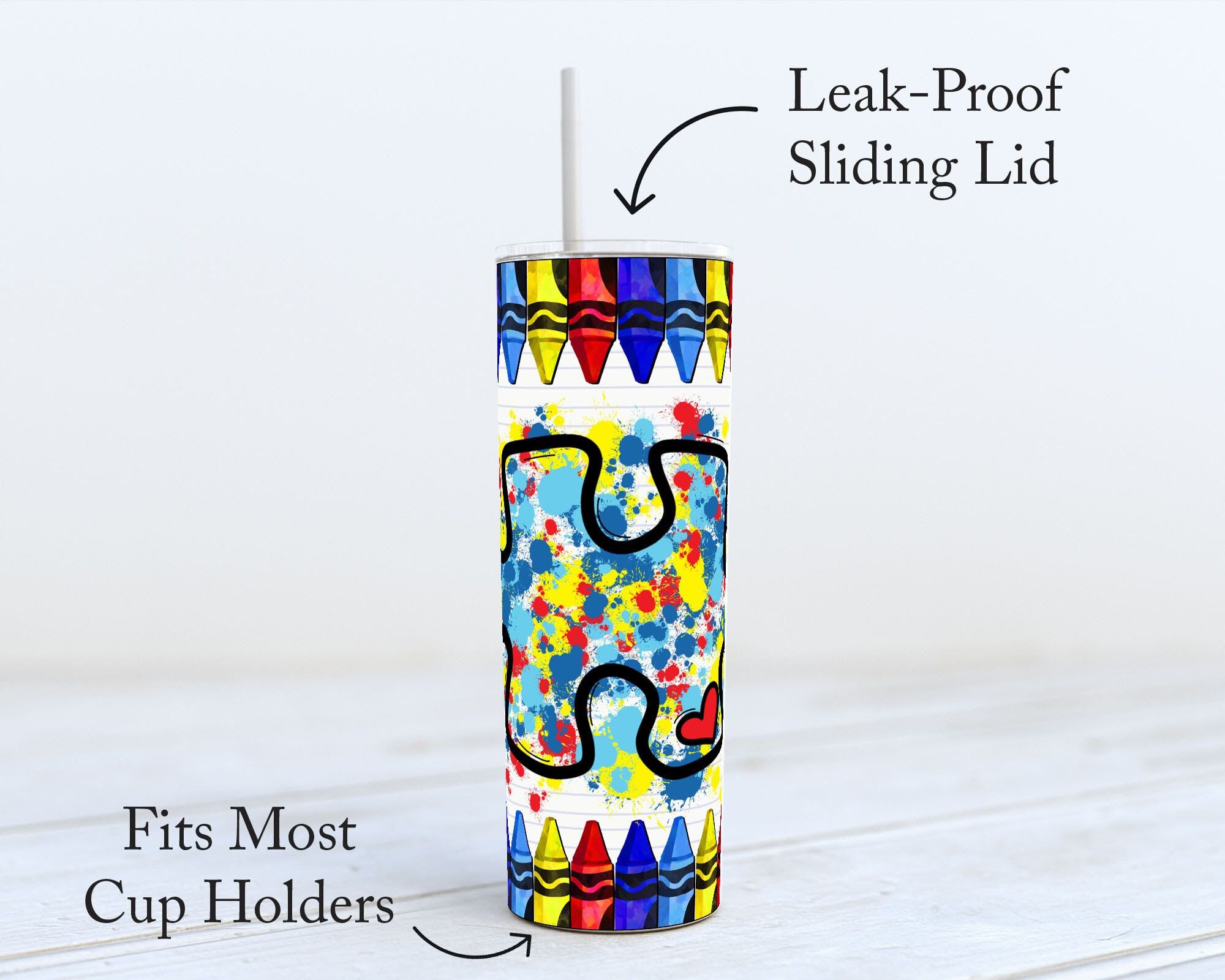 Autism Puzzle Tumbler Autism Awareness Month Tumbler Etsy