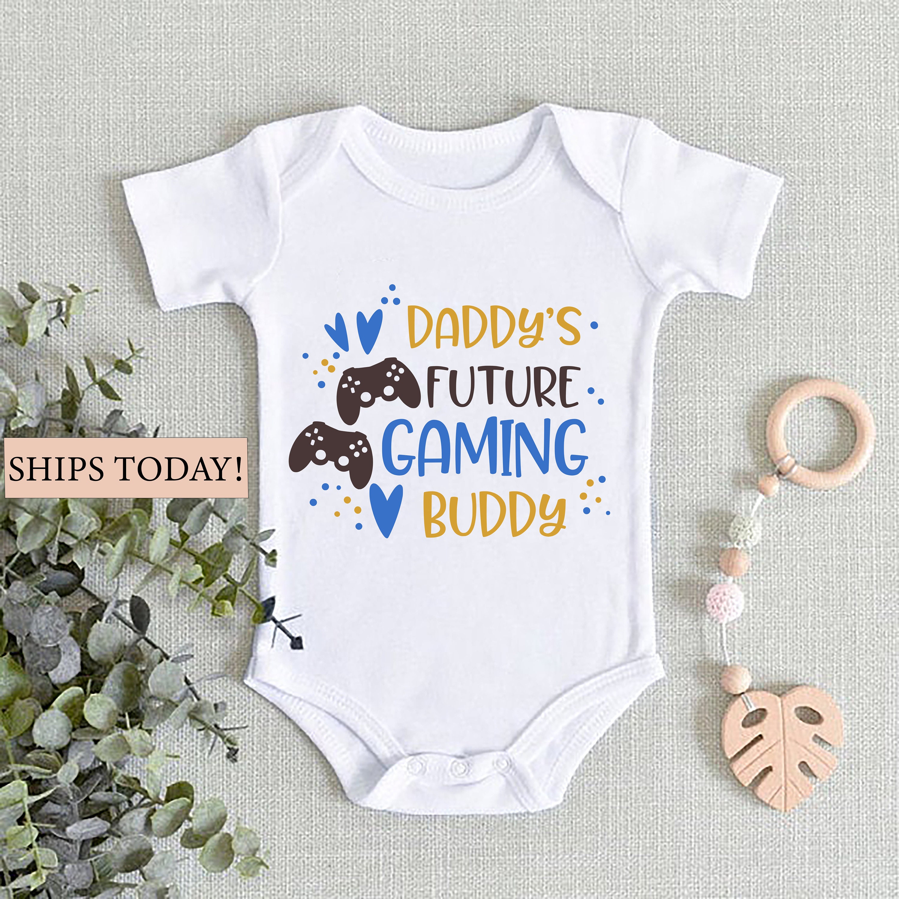 Daddy's Future Gaming Buddy Onesie® Dad's Bestie - Etsy