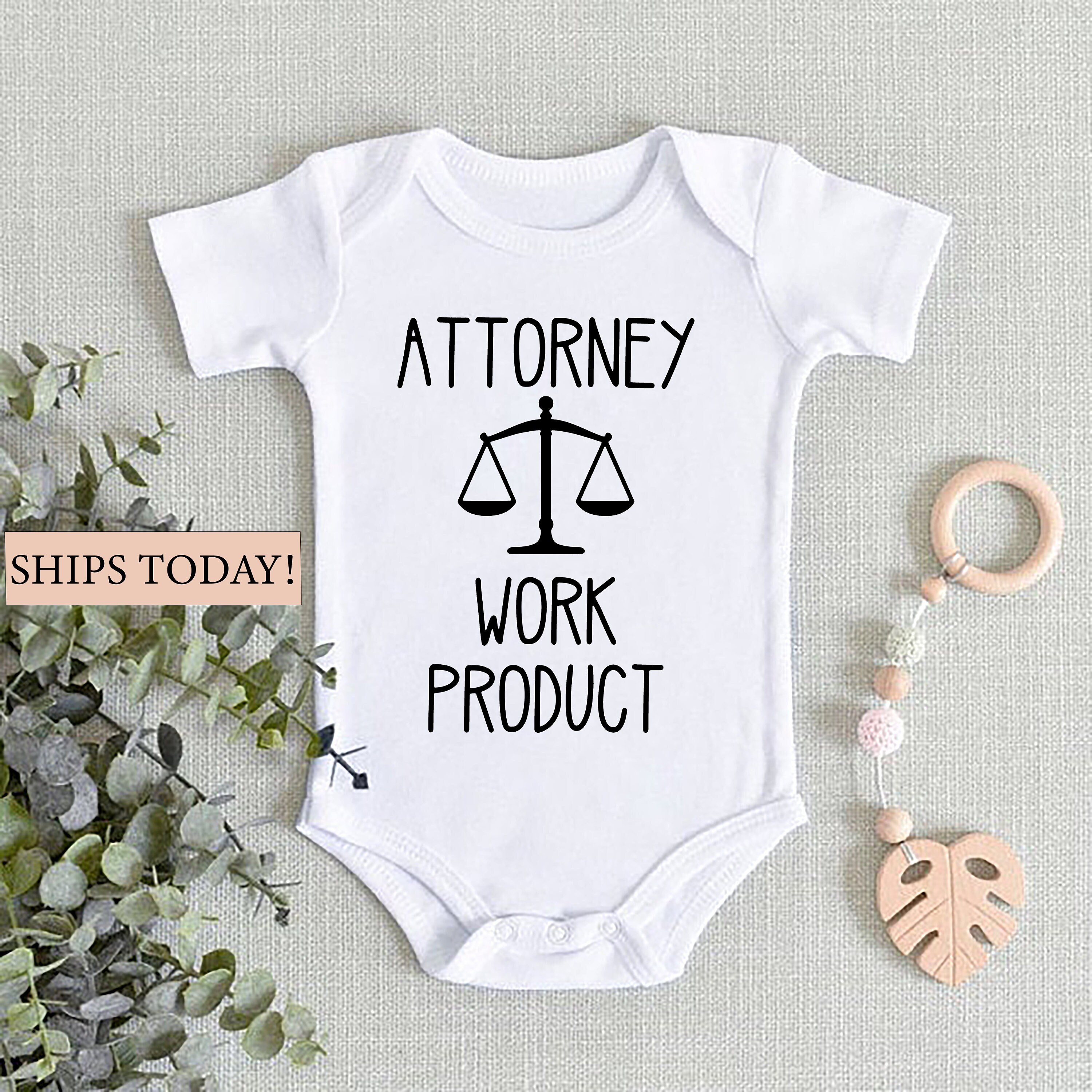 Attorney Work Product Baby Onesie® Lawyer Onesie® Attorney Etsy
