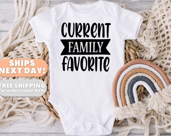 current family favorite funny baby one piece 