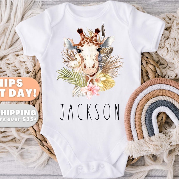 Giraffe Baby Clothes Etsy