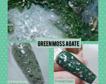 Dark Fusion Glass Glitter DF40-MossGN Moss Green