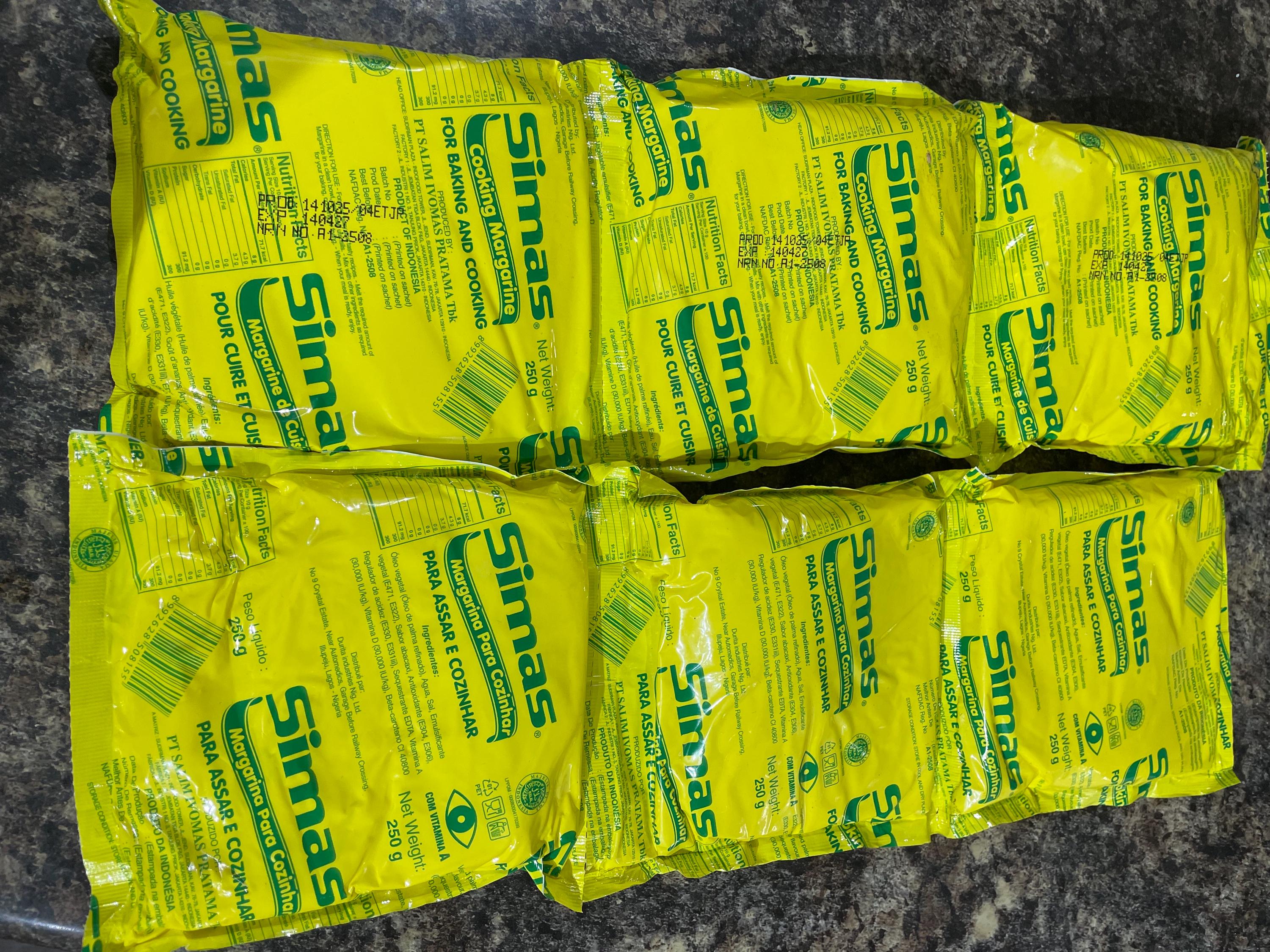 Simas Butter Simas Margarine Butter 250g| Nigerian Foods - Etsy