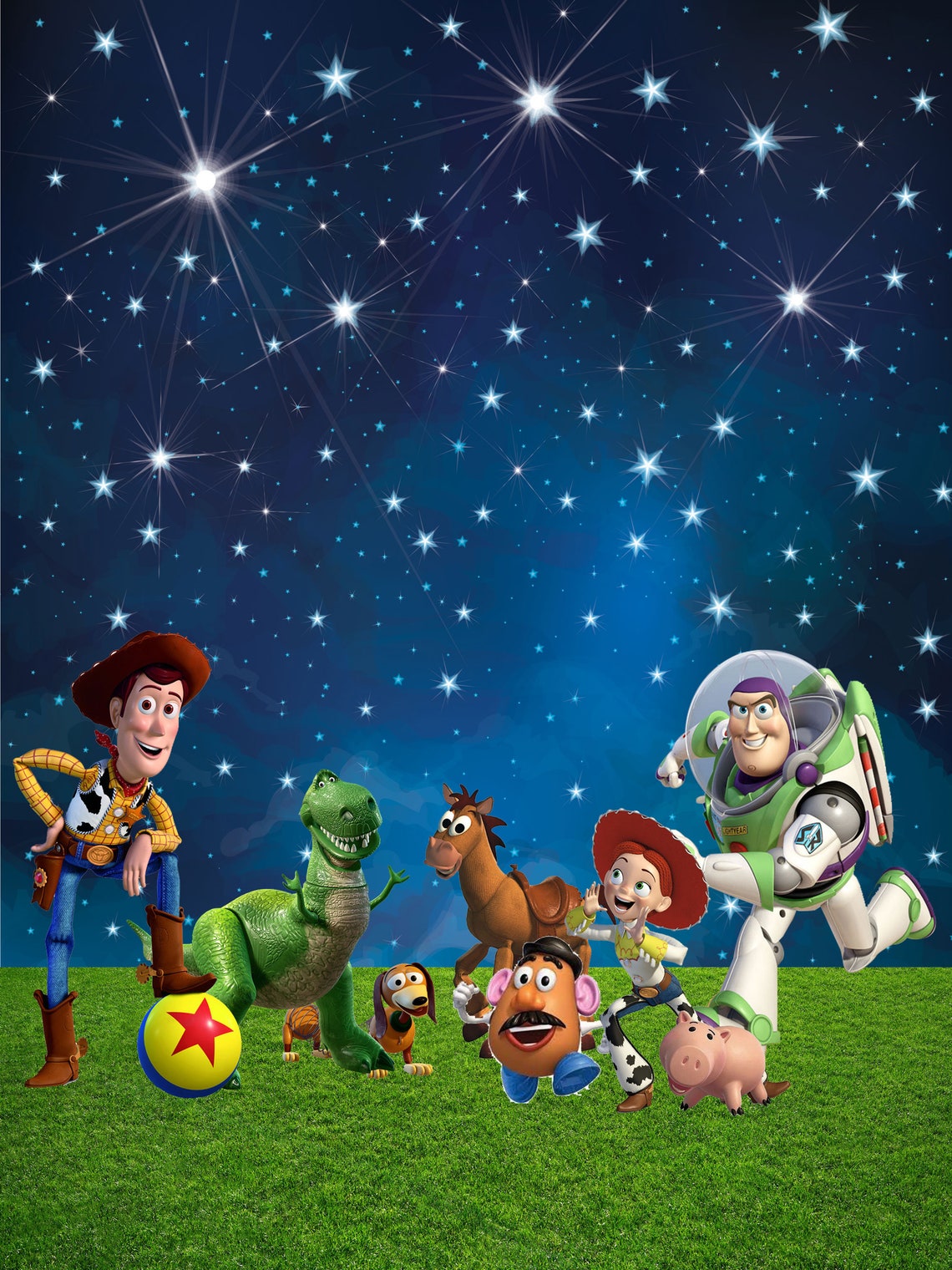 Toy Story Night Sky Stars Birthday Backdrops Photography Etsy