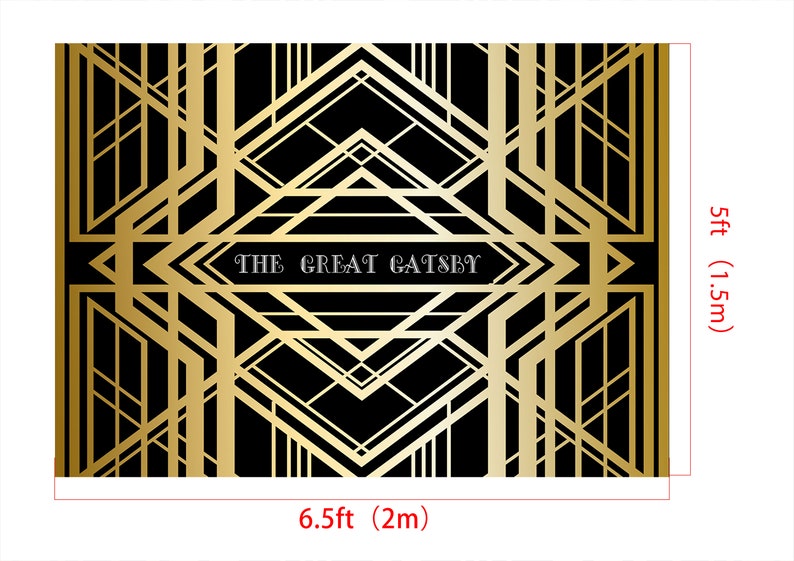 Great Gatsby Gold Photography Studio Wedding Black Background Etsy