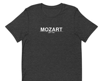 Mozart Est. 1756 / Camicia di storia dell'arte del compositore classico / Bella - Canvas Premium Short-Sleeve Unisex T-Shirt