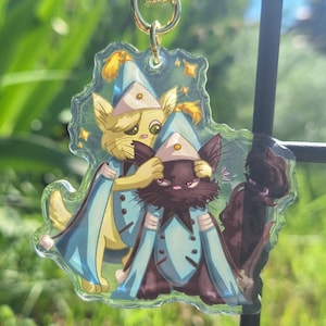 Cocogatto Witch Hat Cat Keychain, Witch Hat Atelier, Coco and Agott Accessory