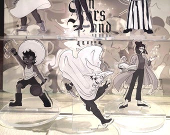 In Stars And Time Standees, Character Decor: Siffrin, Mirabelle, Isabeau, Loop, Odile, Bonnie
