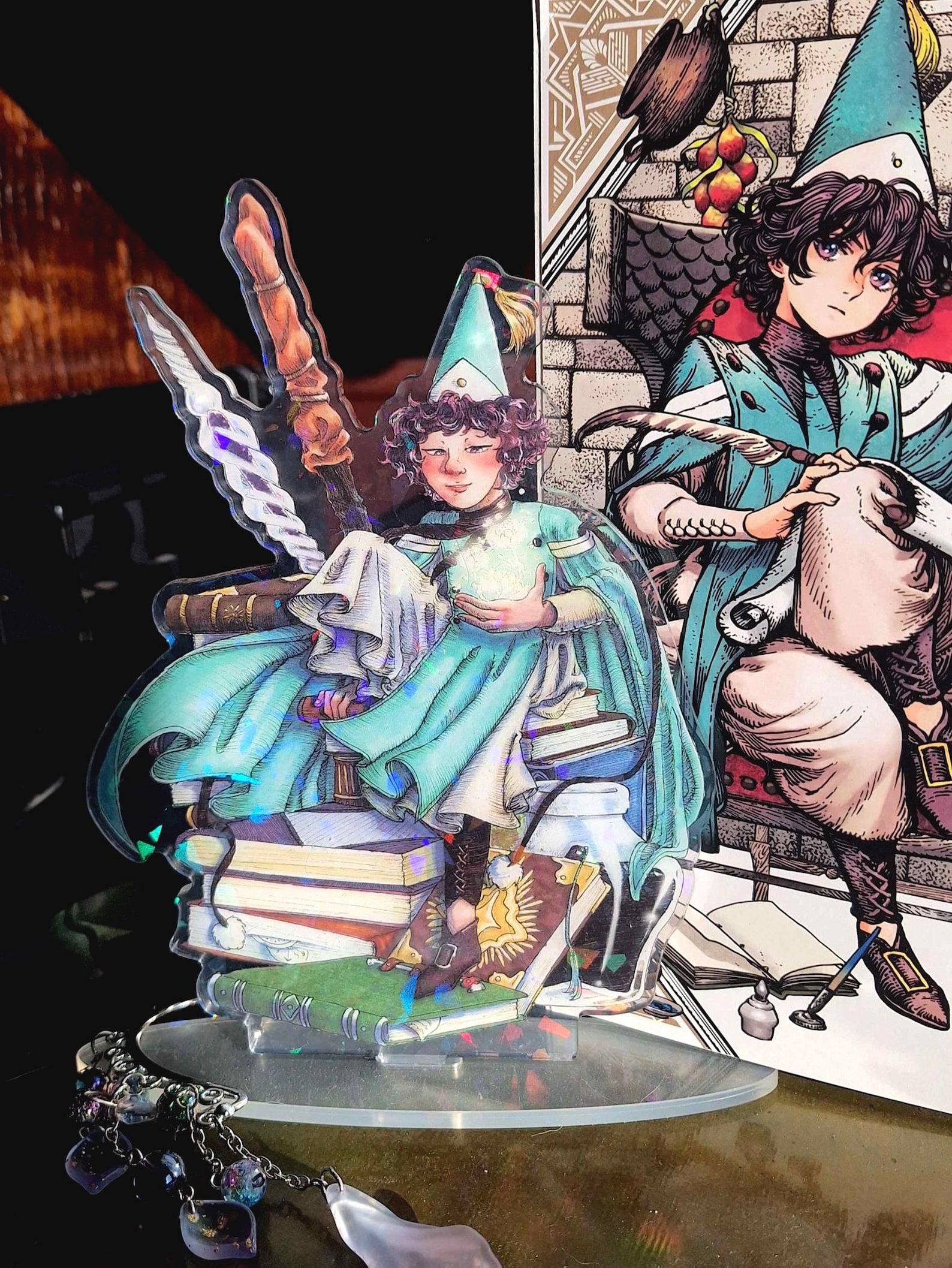 Agott: 7 Inch Tall Witch Hat Acrylic Double-sided Standee - Etsy