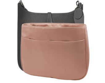 Bag Organizer for Evelyne 29 PM, Rose Gold Duchess Satin, Handmade