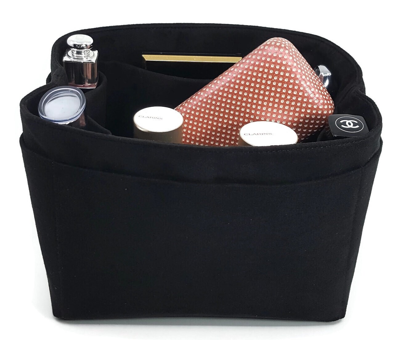 Picotin 18 Organizer Purse Organizer Insert Black Faux Suede Etsy