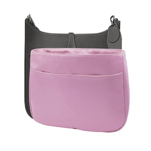 Geldbeutel-Einsatz für Evelyne 29 Uhr, Lotus Pink Duchess Satin-Stoff, elegant und glänzend, leicht, robust, passt, Geschenk für Frauen, Meenda