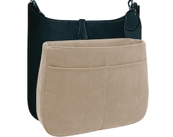 Organizador de bolsos de imitación de gamuza color beige oscuro para Evelyne 29 PM