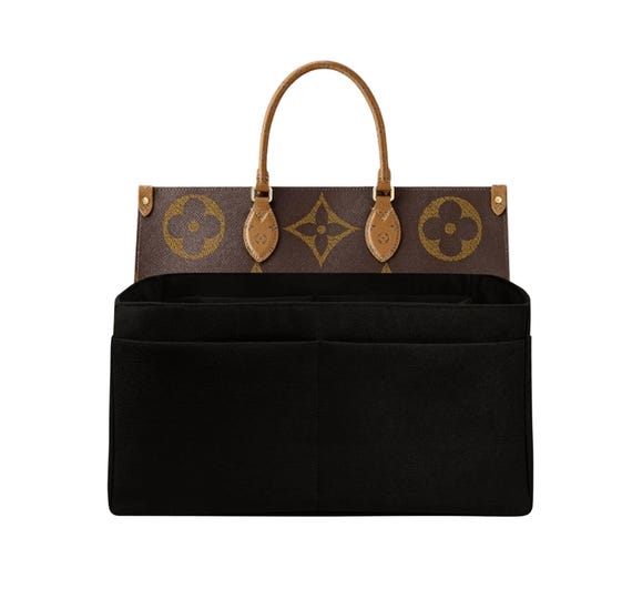Customizable Purse Organizer Insert, Lightweight Fabric, Fits LV