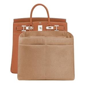 Custom order HAC 40 Bag Organizer Insert: Faux Suede, Multi-Pocket