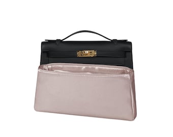 Organizador de bolsos personalizado para Kelly Pochette, tela satinada, seleccione el color