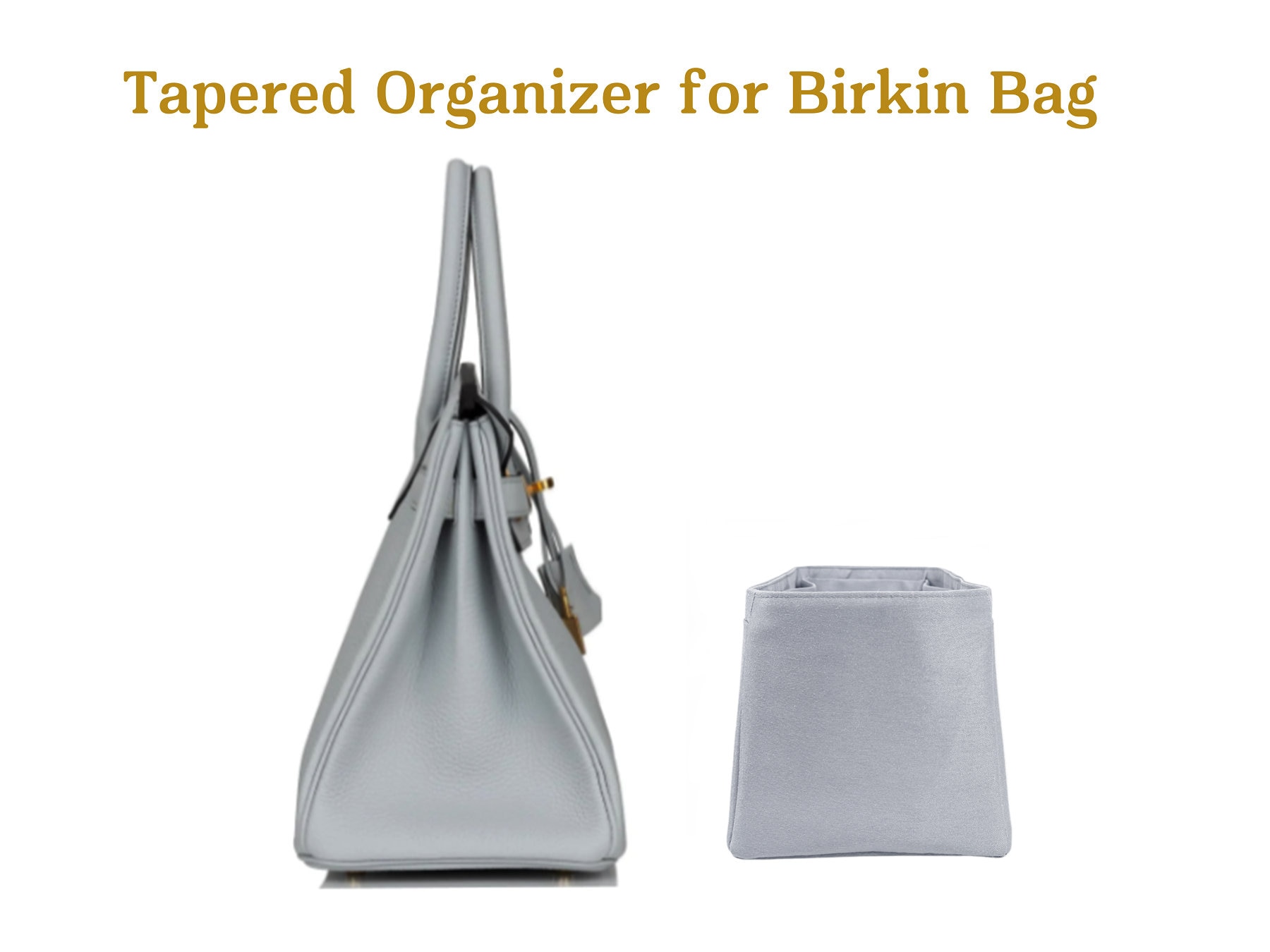 Organizzatore Borsa In Seta Per Birkin - Personalizzabile, 68 Colori, Con Cuscino Memory - Foto 11