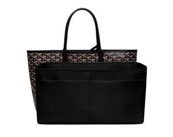 Custom GY Saint Louis PM Tote organizer insert, Lightweight Satin Organizer
