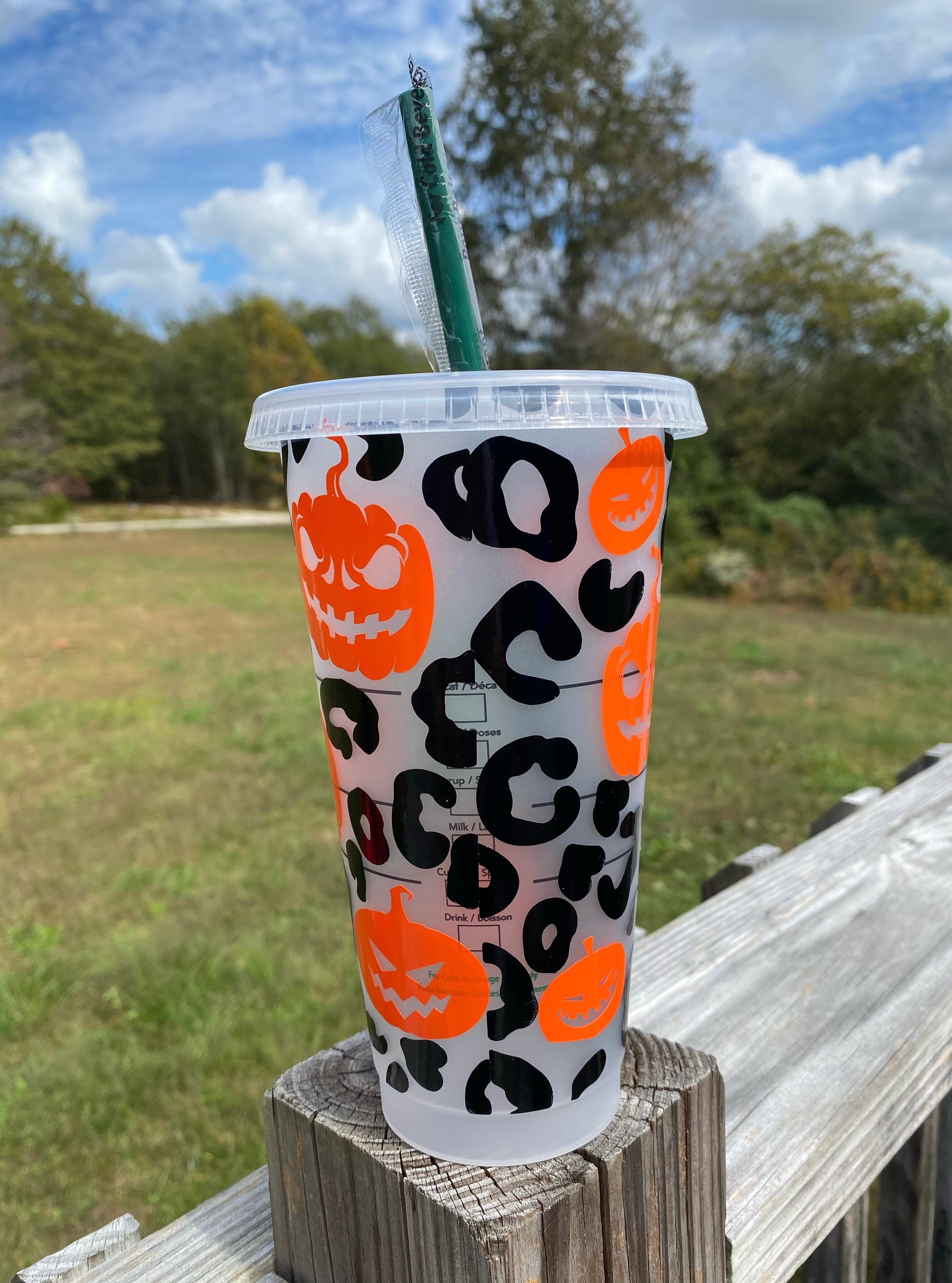 Halloween Starbucks Cold Cups Etsy