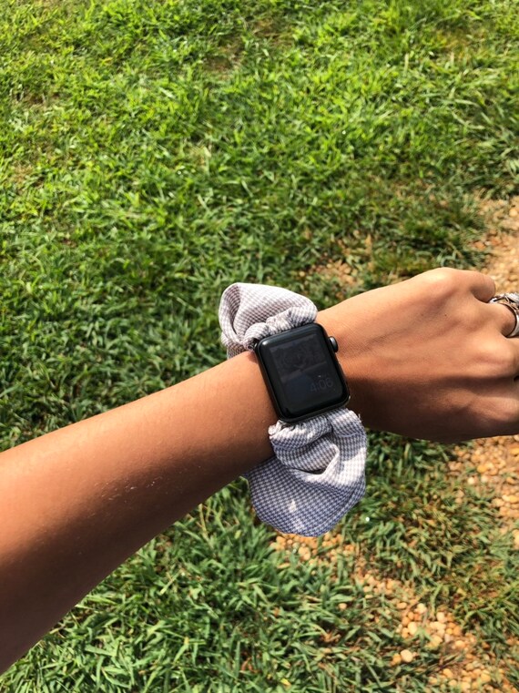 how to make an apple watch band with a scrunchie
