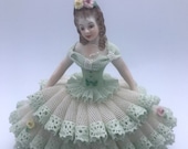 MULLER VOLKSTEDT Irish Dresden figurine porcelain lace - Tracy
