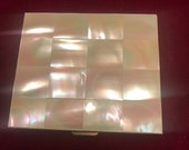 MARHILL Genuine Mother of Pearl Vintage Compact