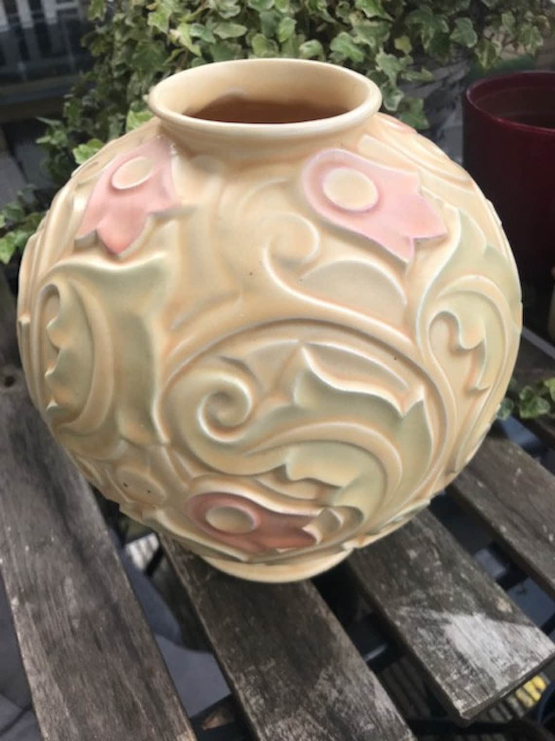 Rare Wade Heath England Pottery Vase from the Gothic Etsy