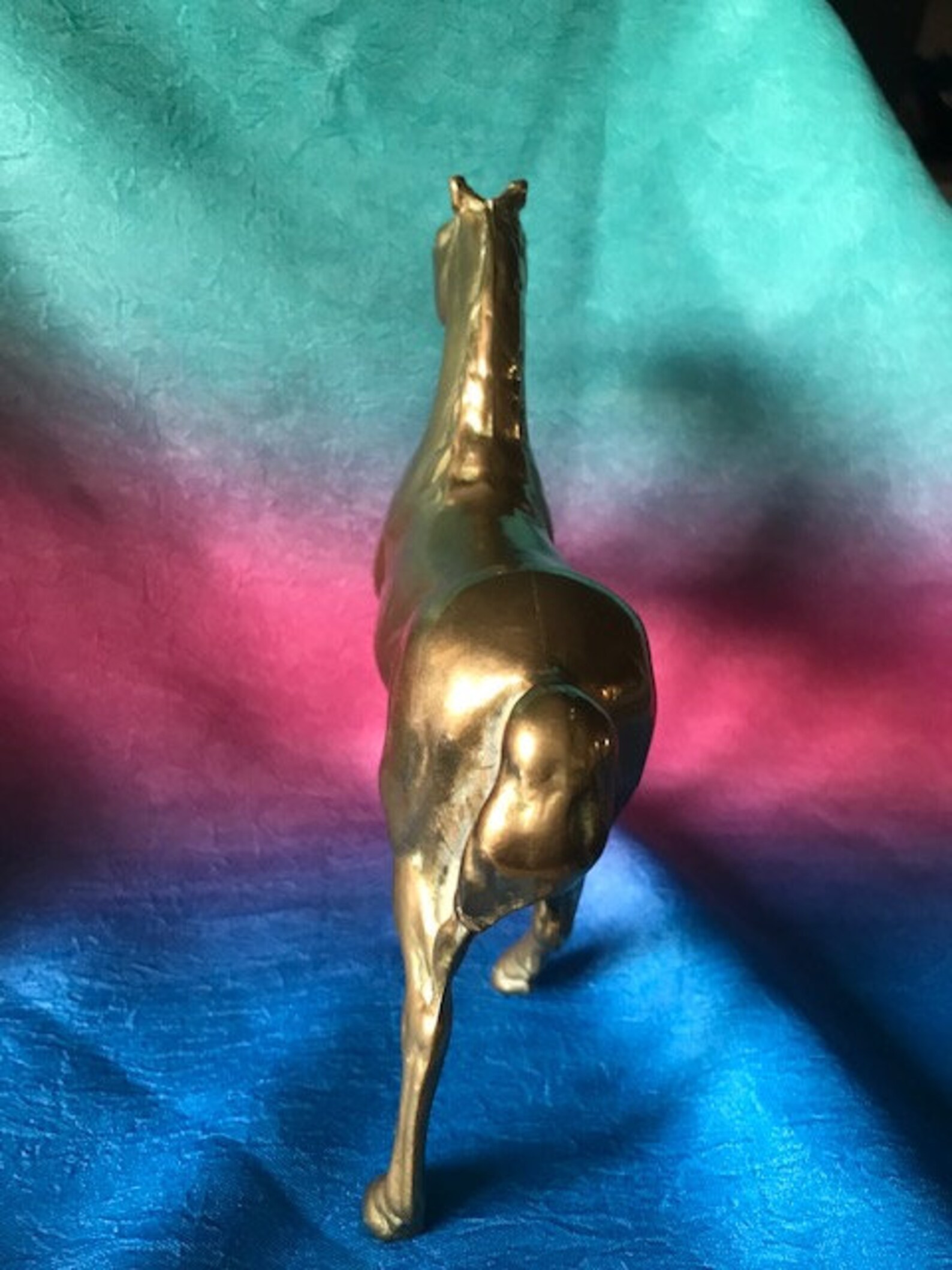 Heavy Brass twin Horses Statues Vintage solid brass Etsy