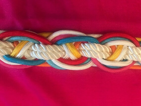 1970's rope elasticated belt