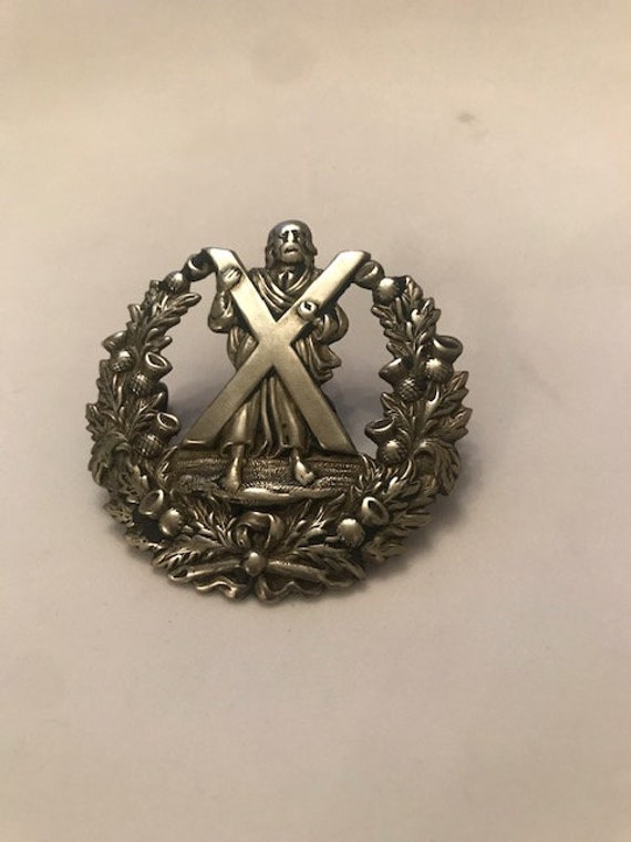Rare Cameron Highlanders Cap Badge WM 2 Lugs | Etsy Denmark Rare Cameron Highlanders Cap Badge WM 2 Lugs | Etsy Denmark