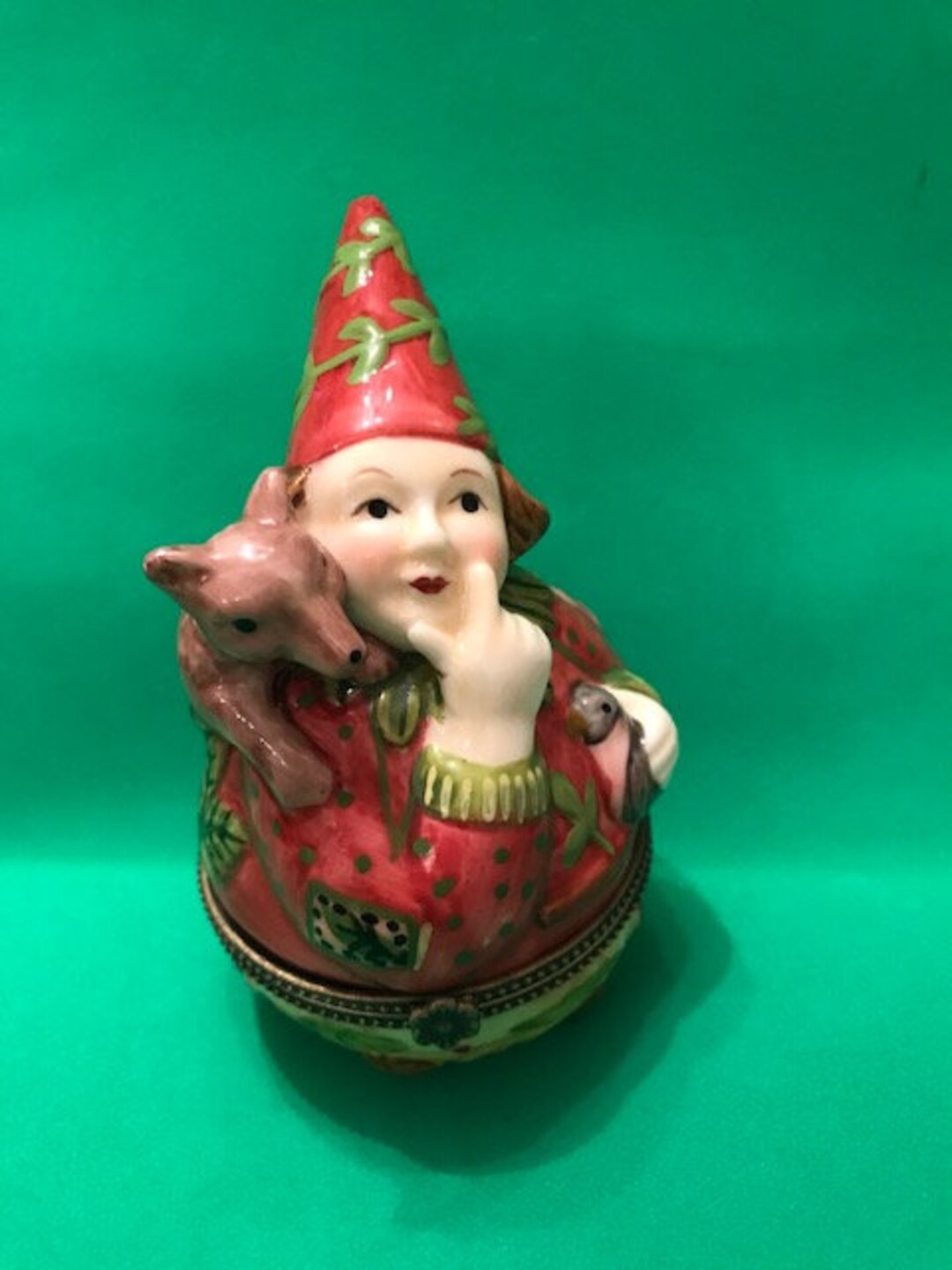 Cute Villeroy & Boch Porcelain Jewellery Box Featuring a Lady Etsy