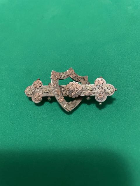 Superbe Broche Patriotique France Laiton Doré - Souvenir Guerre Nationales (Occasion)
