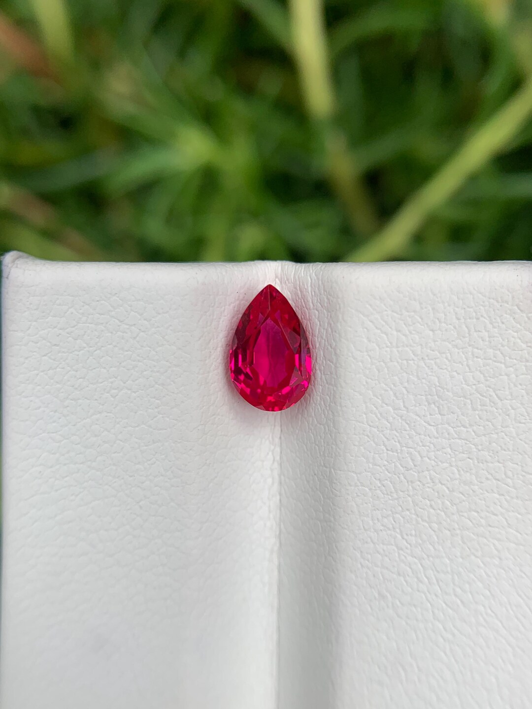 Lab Grown Finest Ruby 7x5x3mm Pear Shape Gemstone – Top Quality Faceted ...