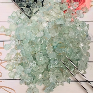 Natural Aquamarine Gemstone Rough, Bulk Gemstone Rough, Raw Aquamarine Crystal for Making Jewelry, Mineral Specimen, Healing Crystal