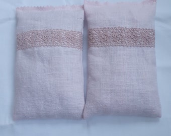 2 bolsitas de lavanda, almohadas de lavanda, bolsitas perfumadas con flores secas de lavanda, fragancia para la habitación, ropa de cama antigua