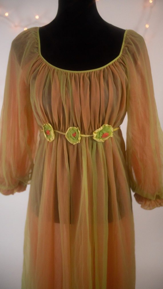 Large RoVel Orange/Yellow/Green Night Gown